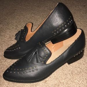 Black studded Shoes Size 7.5